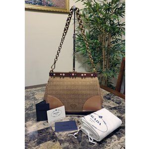 🎊SOLD SOLD🎊 Prada Paglia Woven Bag